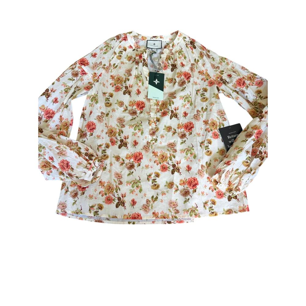 Tuckernuck romantic floral camden blouse XXS NEW